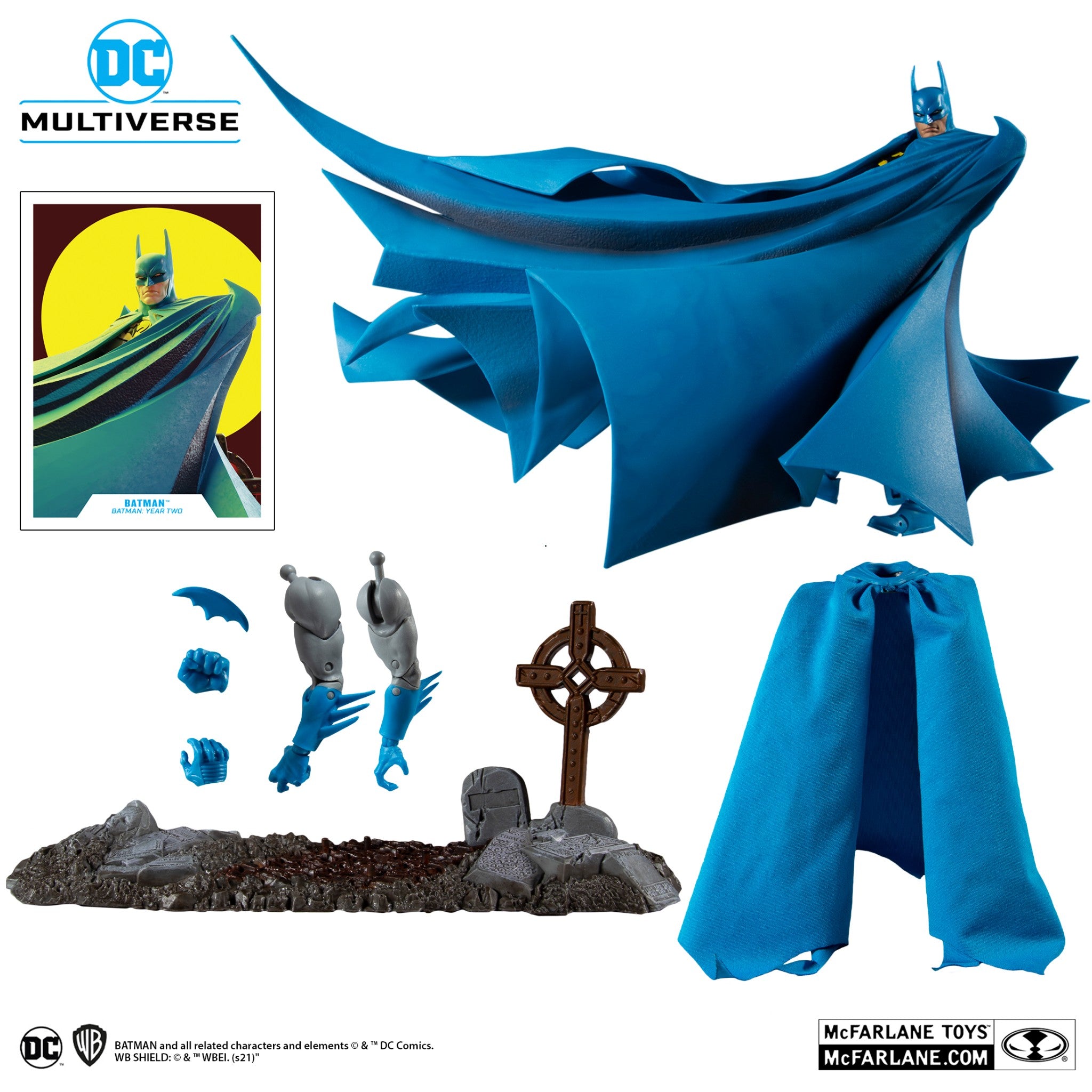 DC Multiverse Batman Year Two 2 Gold Label Designer Edition - McFarlane Toys