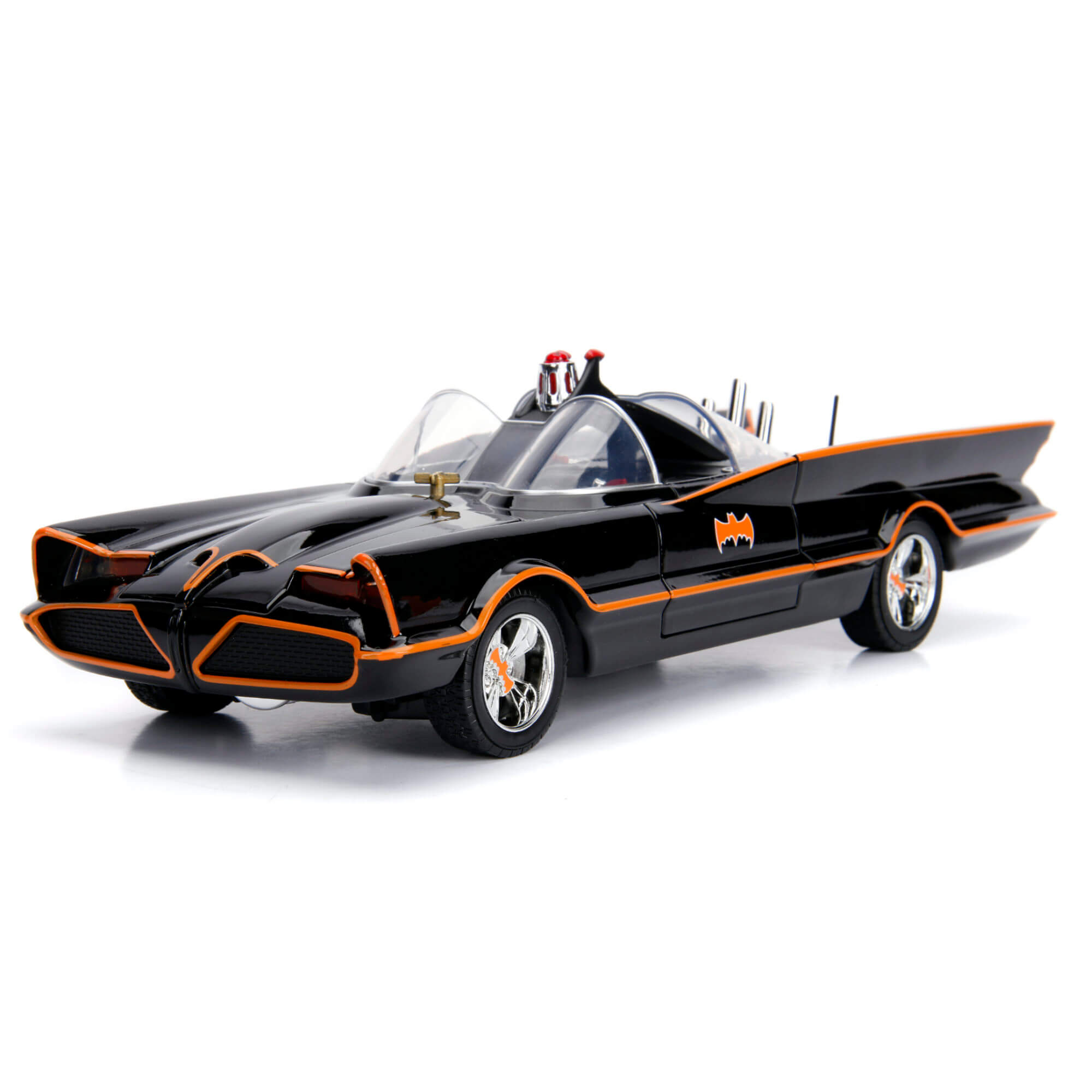DC Comics Classic Diecast 1966 Batmobile 1:18 with Batman Robin Figs - Jada Toys-3