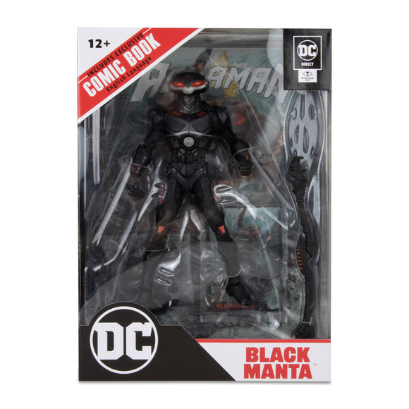 DC Direct Page Punchers Black Manta 7" with Aquaman Comic - McFarlane Toys