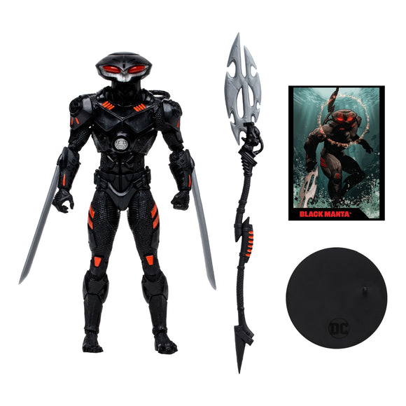 DC Direct Page Punchers Black Manta 7" with Aquaman Comic - McFarlane Toys