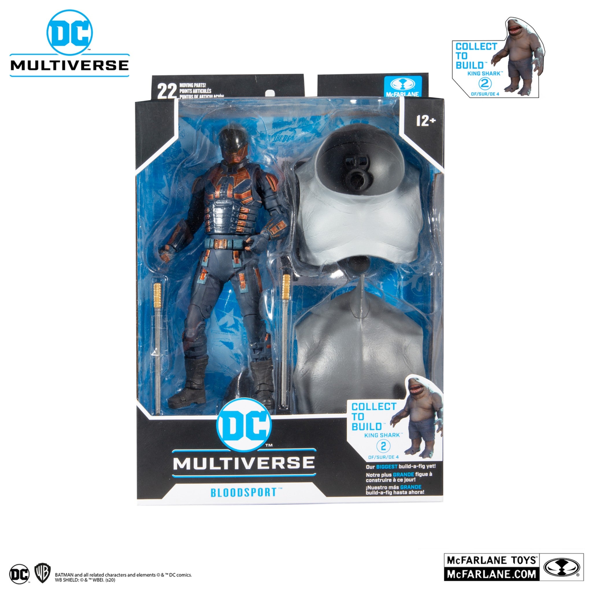 DC Multiverse Suicide Squad Bloodsport BAF King Shark - McFarlane Toys