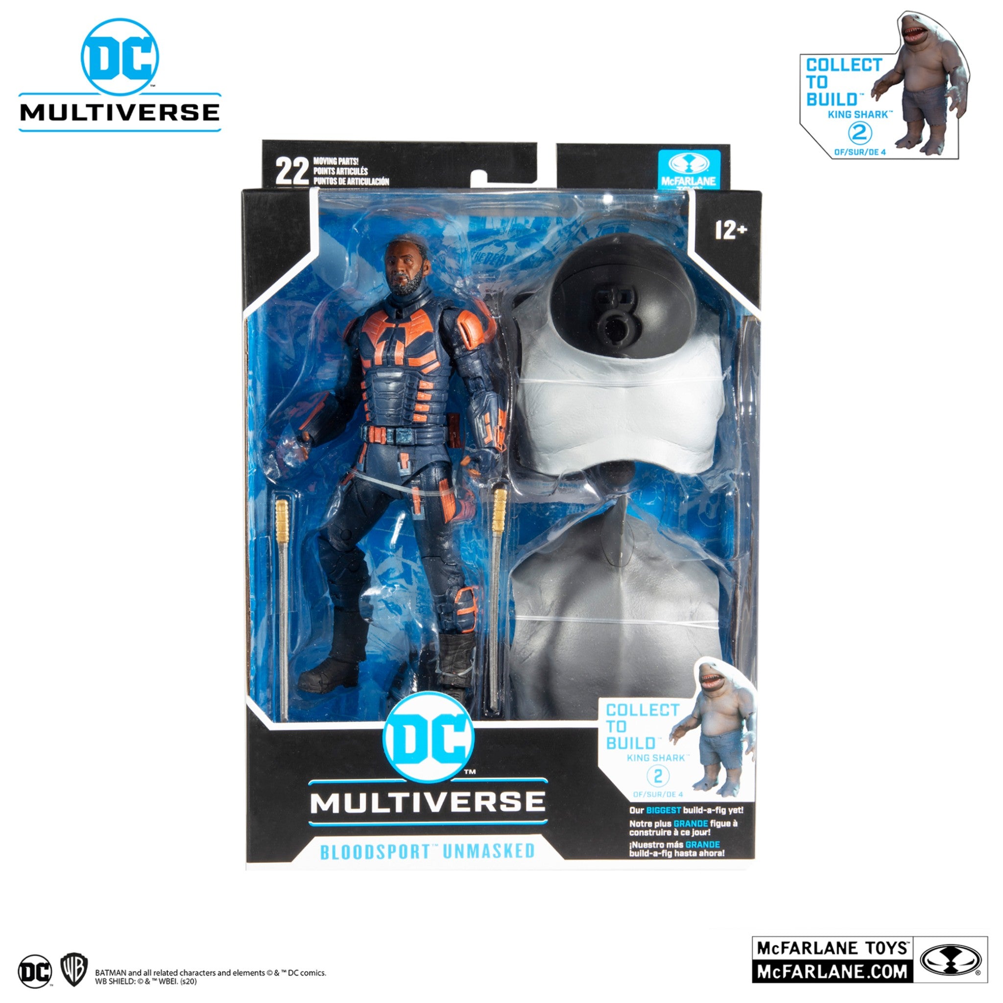 DC Multiverse Suicide Squad Bloodsport Unmasked BAF King Shark - McFarlane Toys-1