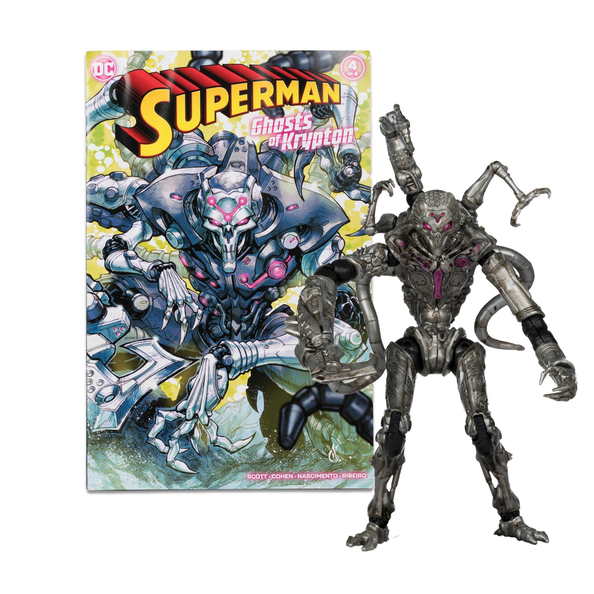 DC Direct Page Punchers Brainiac 7" Ghosts of Krypton Comic - McFarlane Toys