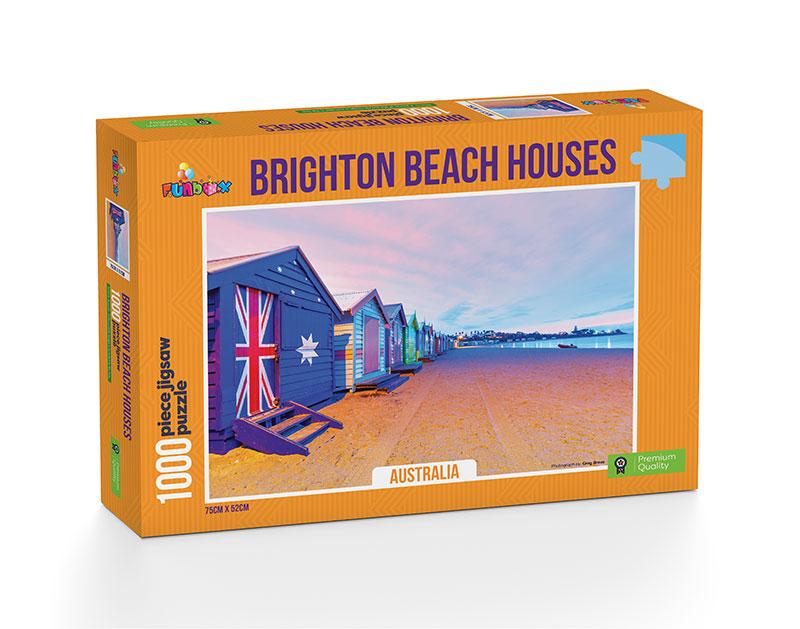Funbox Brighton Beach Boxes Jigsaw Puzzle 1000 pieces-1