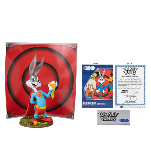 Movie Maniacs Bugs Bunny Superman WB100 Anniversary 6" Limited Figure McFarlane