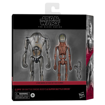 Star Wars Black Series 6" Attack of the Clones C-3PO & Super Battle Droid 2 Pack