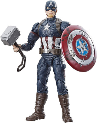 Marvel Legends Avengers Worthy Captain America Power & Glory with Mjolnir Hammer