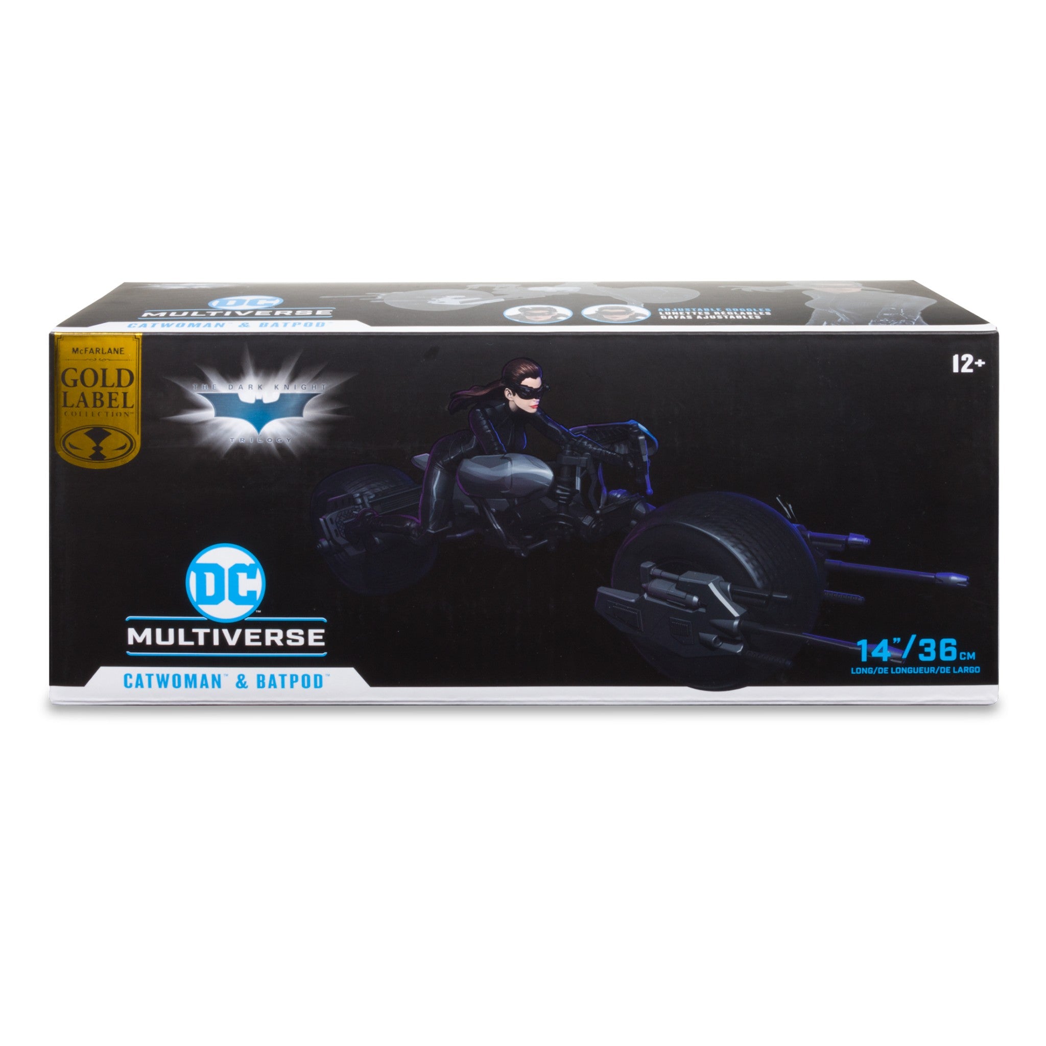 DC Multiverse Dark Knight Rises Catwoman & Batpod Gold Label