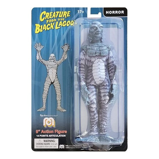 Creature from the Black Lagoon Black and White version 8" Action Figure - Mego