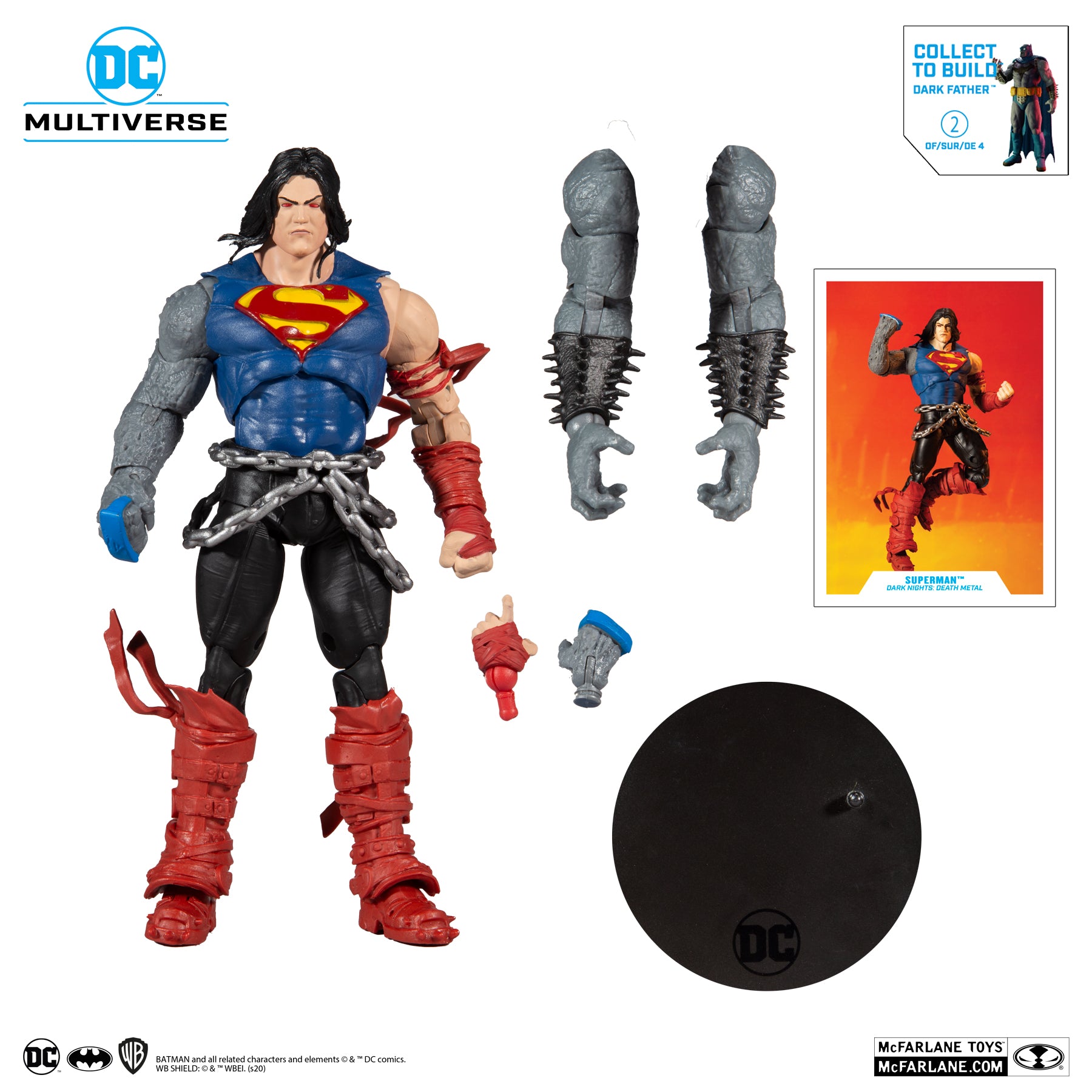 DC Multiverse Death Metal Superman Build-a Darkfather - McFarlane Toys - 0