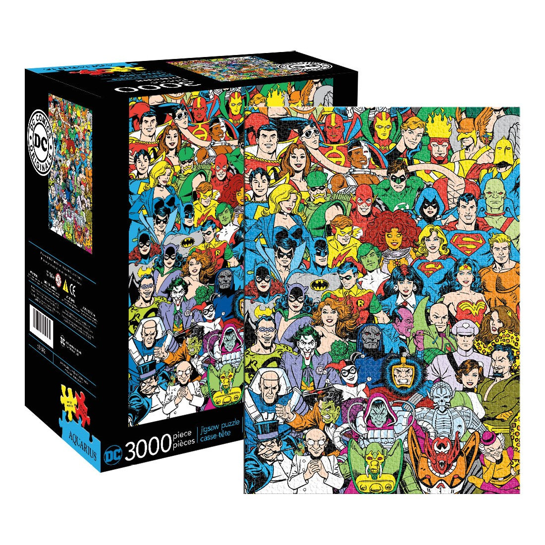 DC Comics Character Line Up Collage Jigsaw Puzzle 3000 pieces