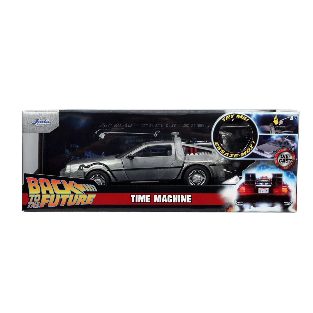 Back to the Future Delorean Time Machine 1:24 Hollywood Rides - Jada Toys