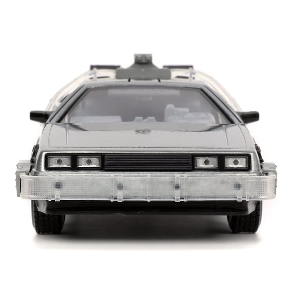 Back to the Future Delorean Time Machine 1:24 Hollywood Rides - Jada Toys