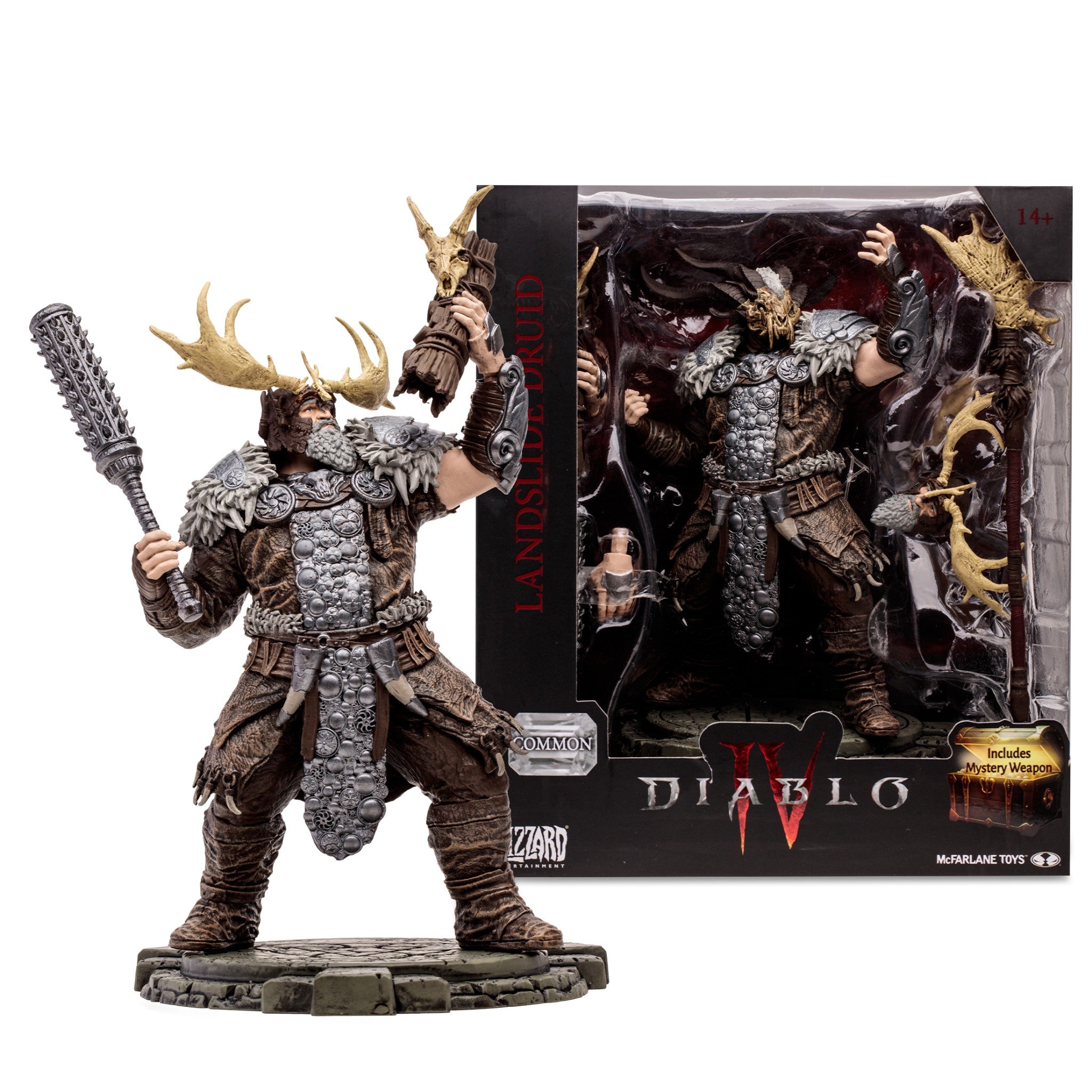 Diablo IV Landslide Druid 7" Common Figure - McFarlane Toys