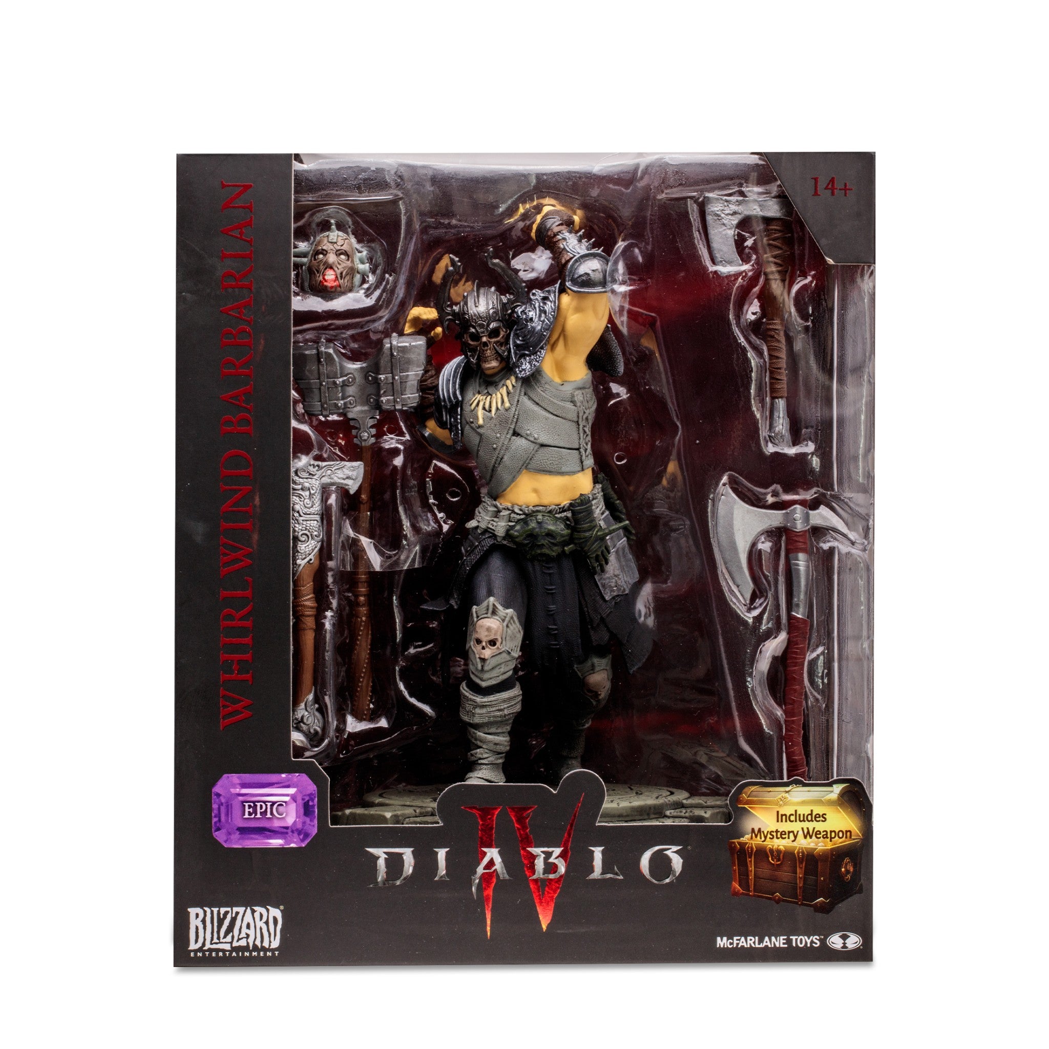 Diablo IV Whirlwind Barbarian 7" Epic Figure - McFarlane Toys