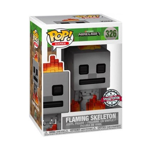 Funko Pop Minecraft Flaming Skeleton Special Edition - 326