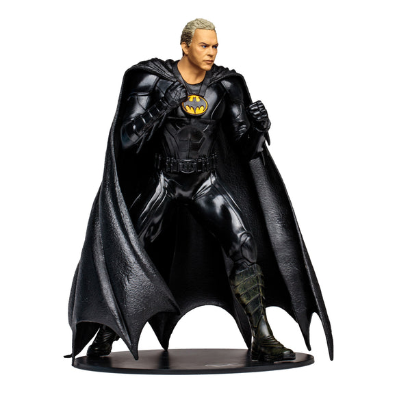 DC Multiverse Flash Movie 12" Batman Michael Keaton Unmasked Statue - McFarlane