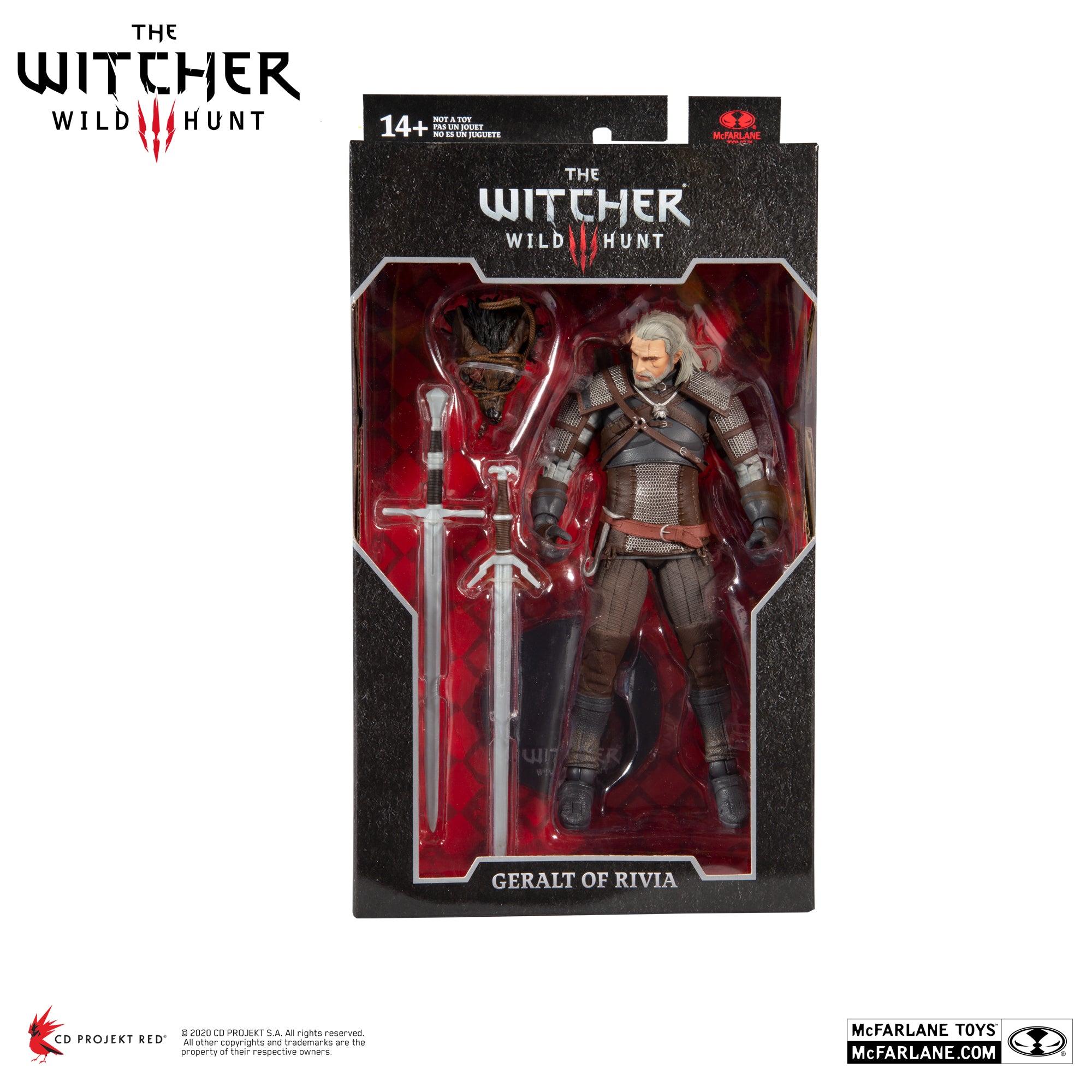 Witcher 3 Wild Hunt Geralt of Rivia 7" Figure - McFarlane Toys