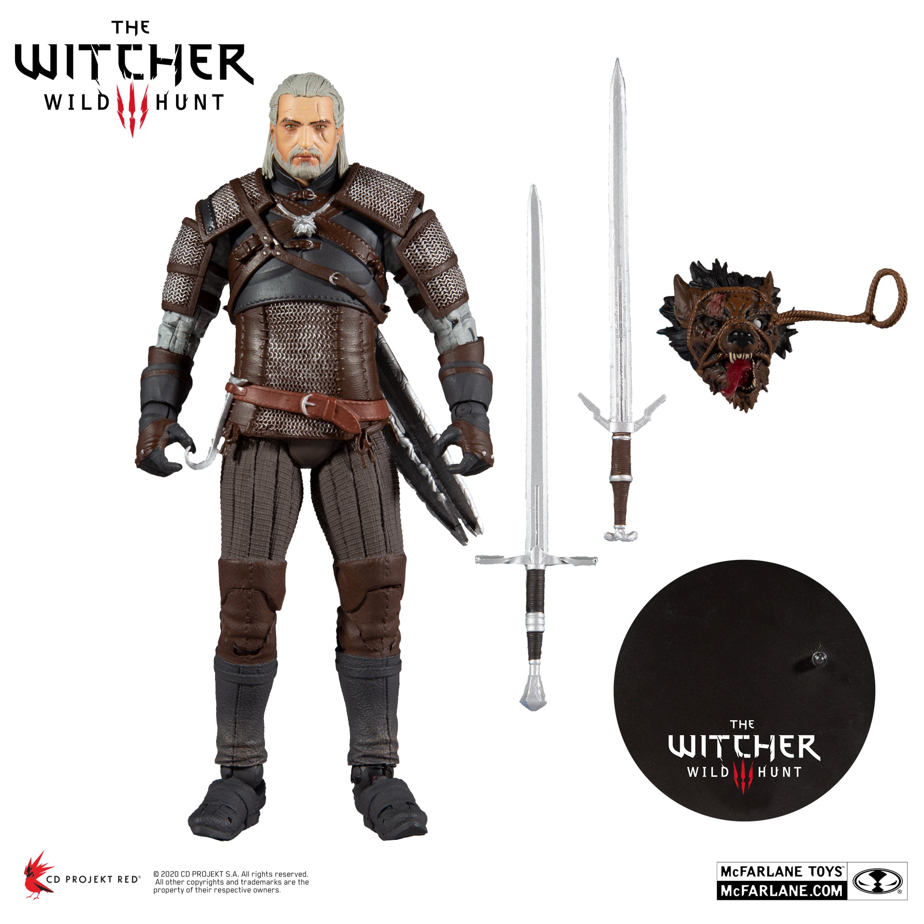 Witcher 3 Wild Hunt Geralt of Rivia 7" Figure - McFarlane Toys