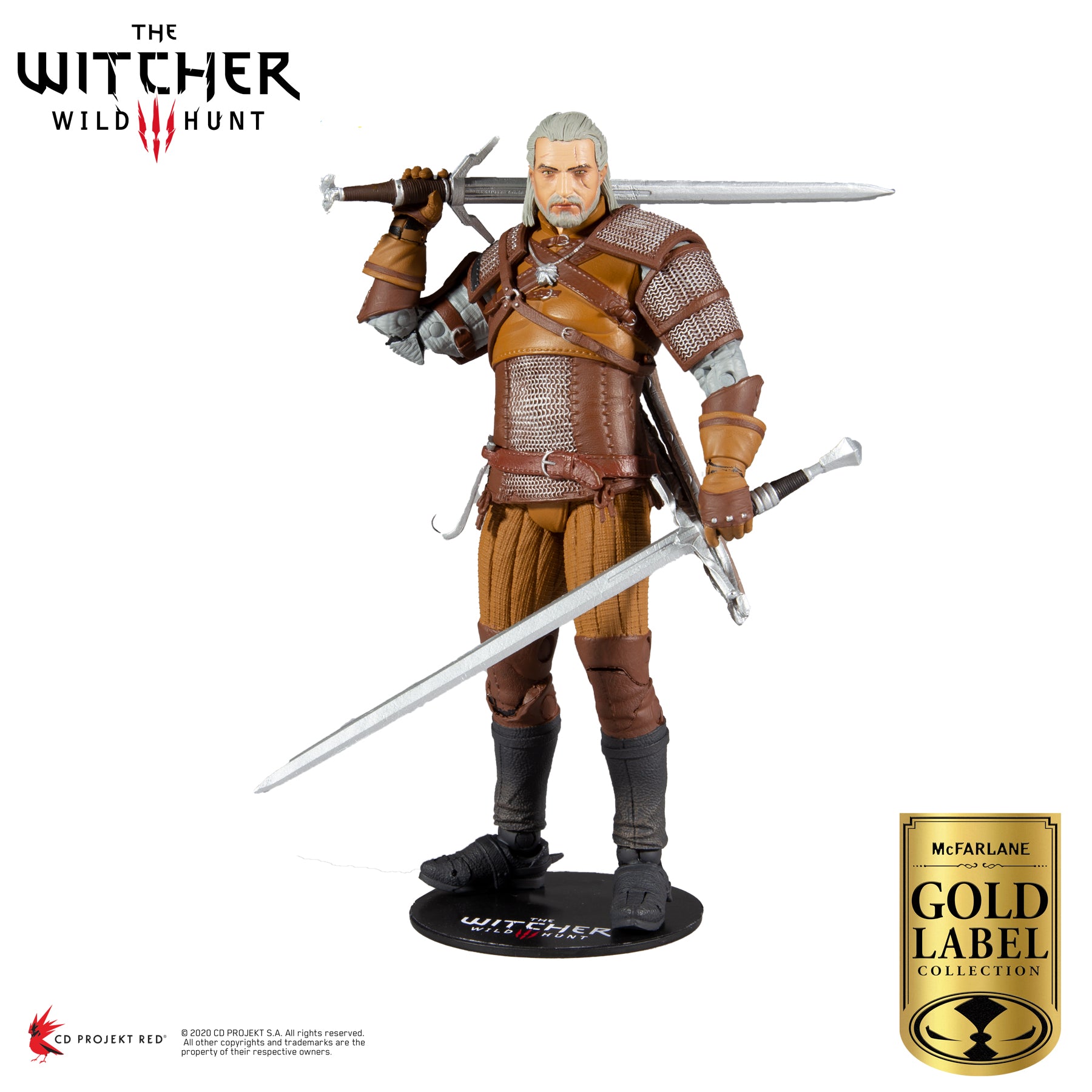 Witcher 3 Wild Hunt Gold Label Geralt of Rivia 7" Figure - McFarlane Toys-3