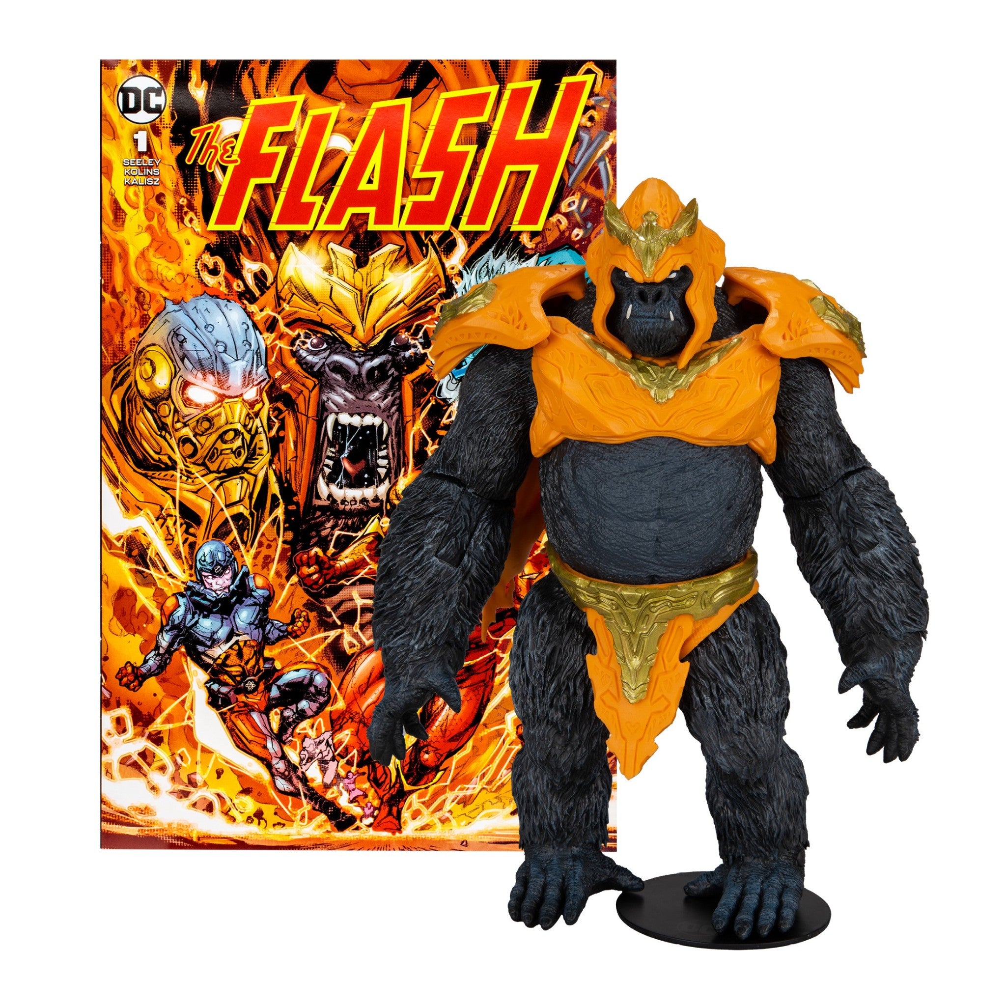 DC Direct Page Punchers Gorilla Grodd 9" Megafig with Flash Comic - McFarlane - 0