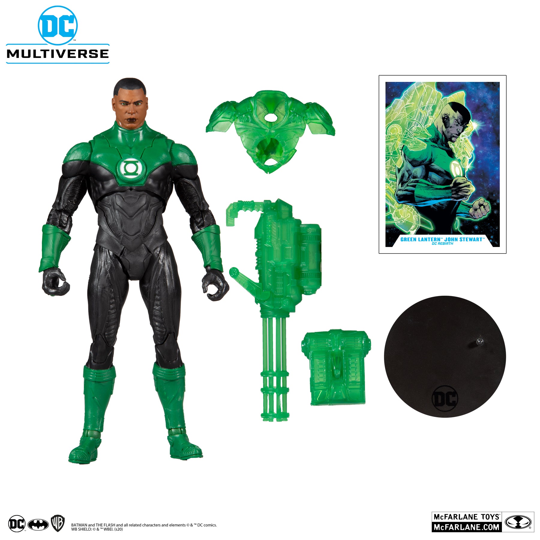 DC Multiverse Modern Comic Green Lantern John Stewart - McFarlane Toys - 0