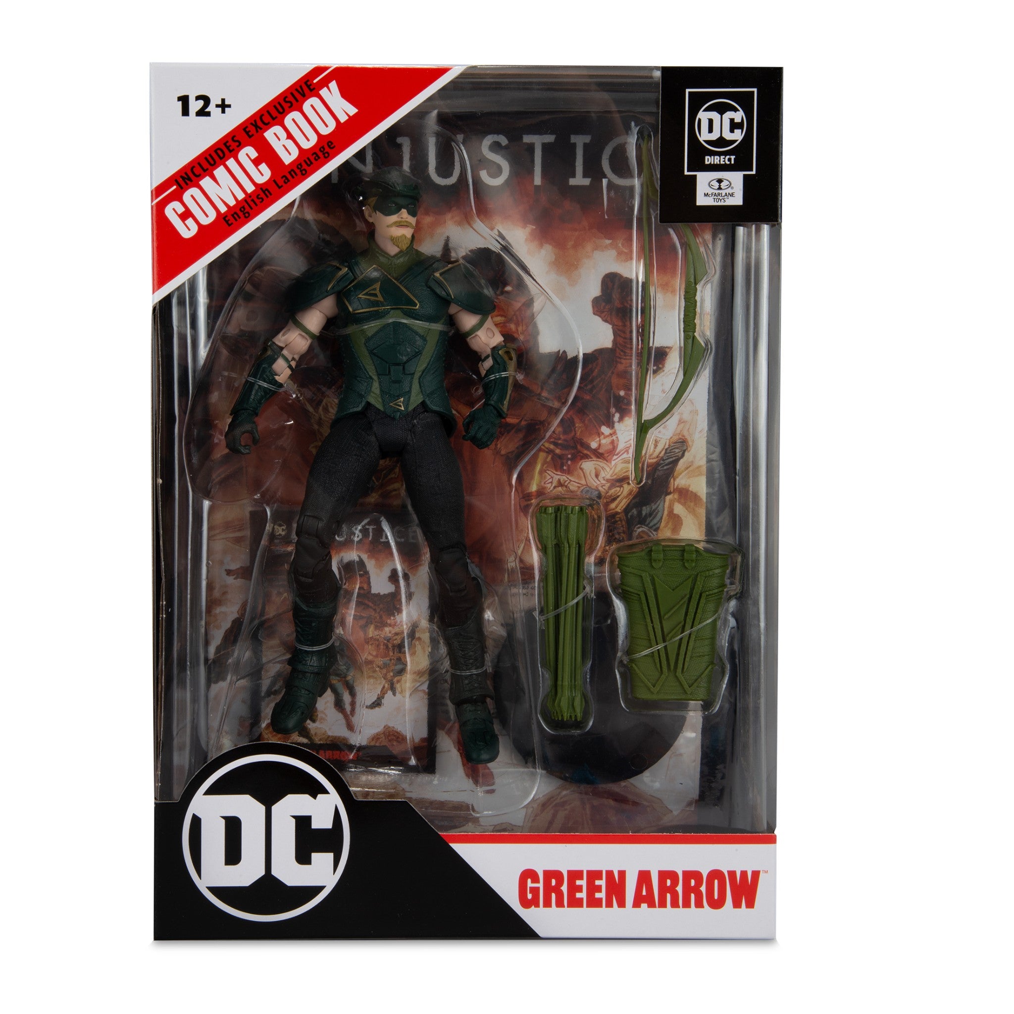DC Direct Page Punchers Green Arrow 7" with Injustice 2 Comic - McFarlane Toys