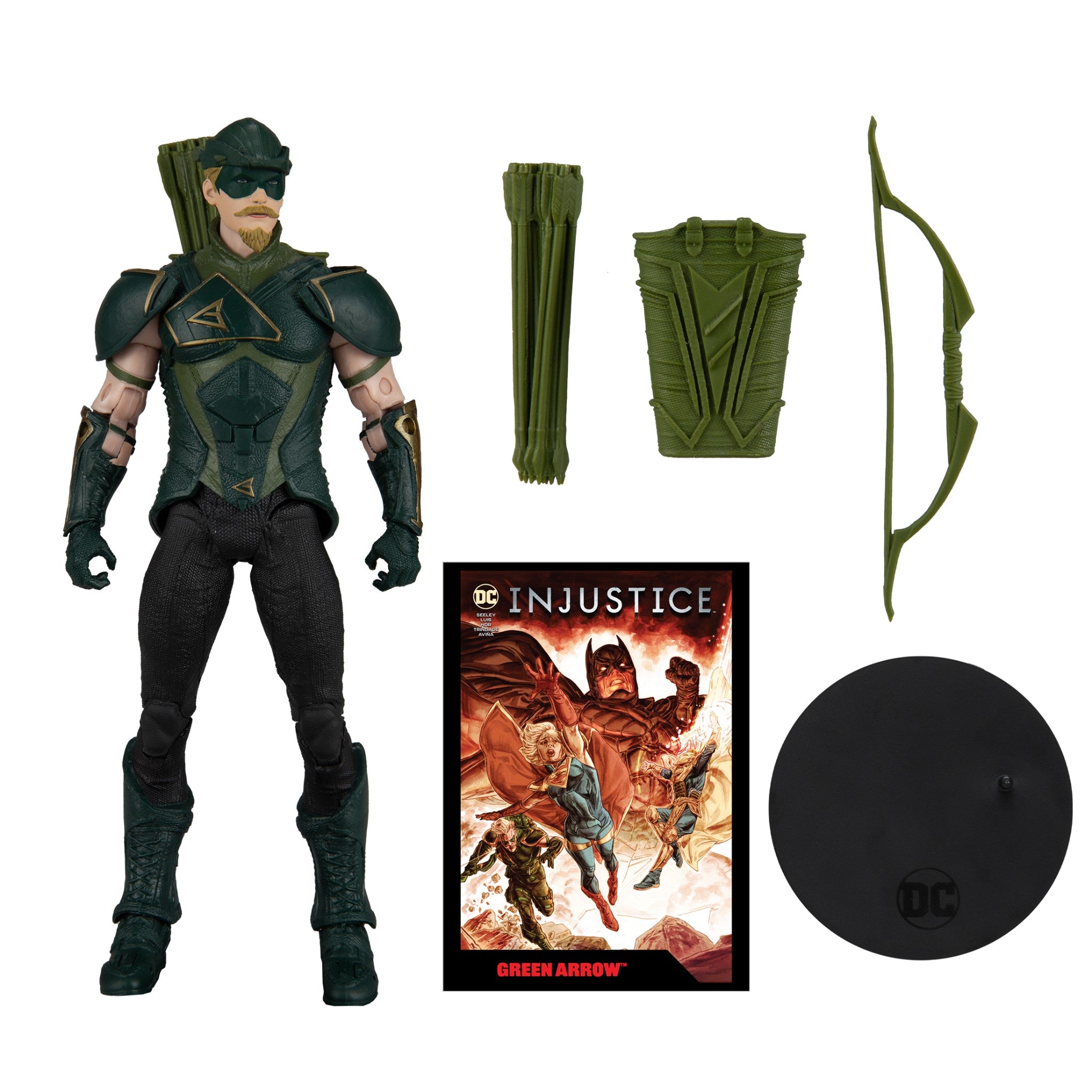 DC Direct Page Punchers Green Arrow 7" with Injustice 2 Comic - McFarlane Toys - 0