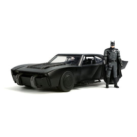 DC Comics The Batman Batmobile 1:18 & Batman Figure Hollywood Rides - Jada Toys - 0