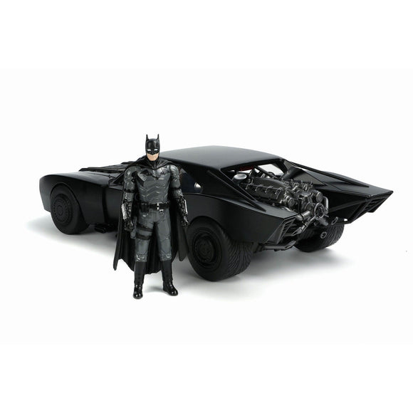 DC Comics The Batman Batmobile 1:18 & Batman Figure Hollywood Rides - Jada Toys