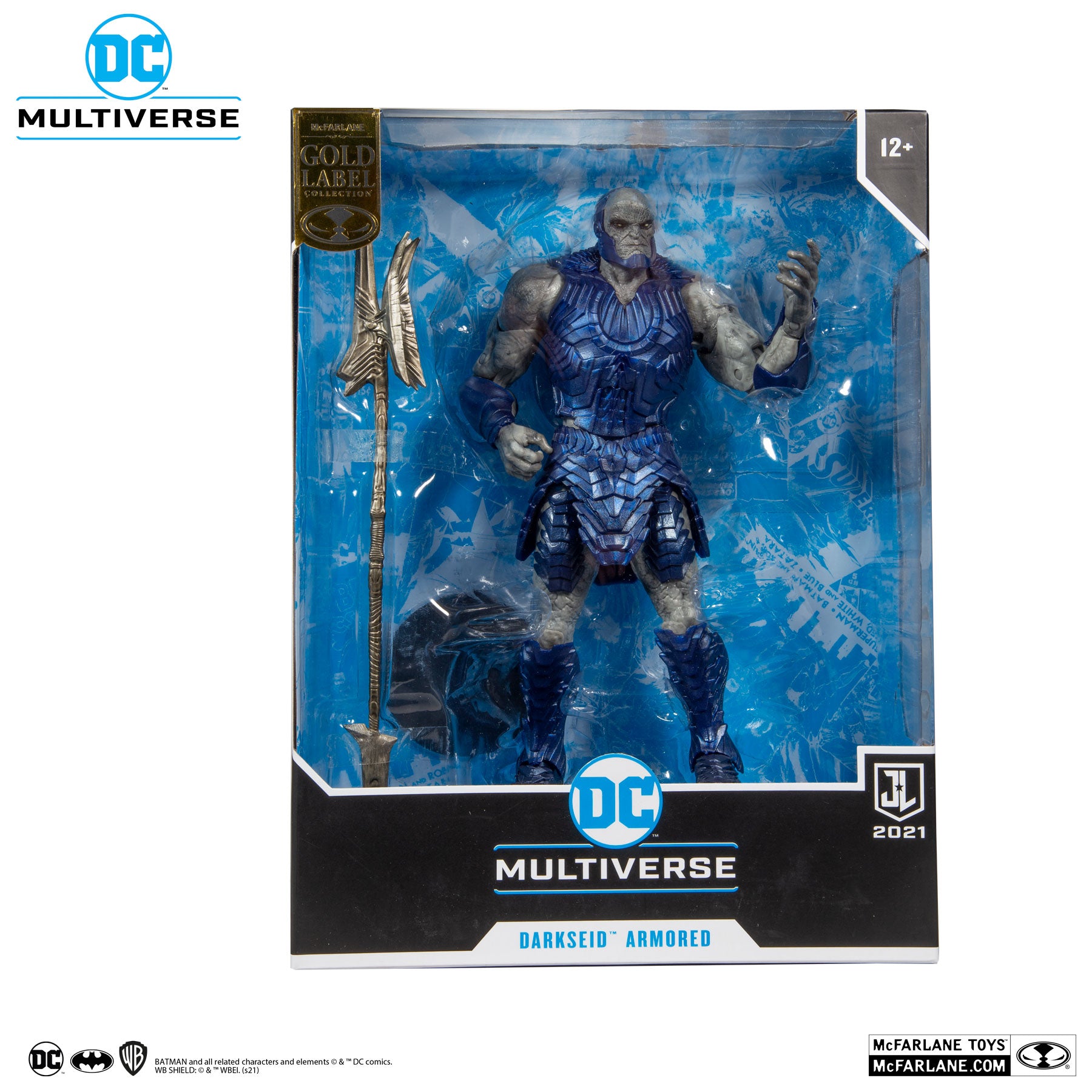 DC Multiverse Justice League Darkseid Armored Gold Label Megafig - McFarlane Toy