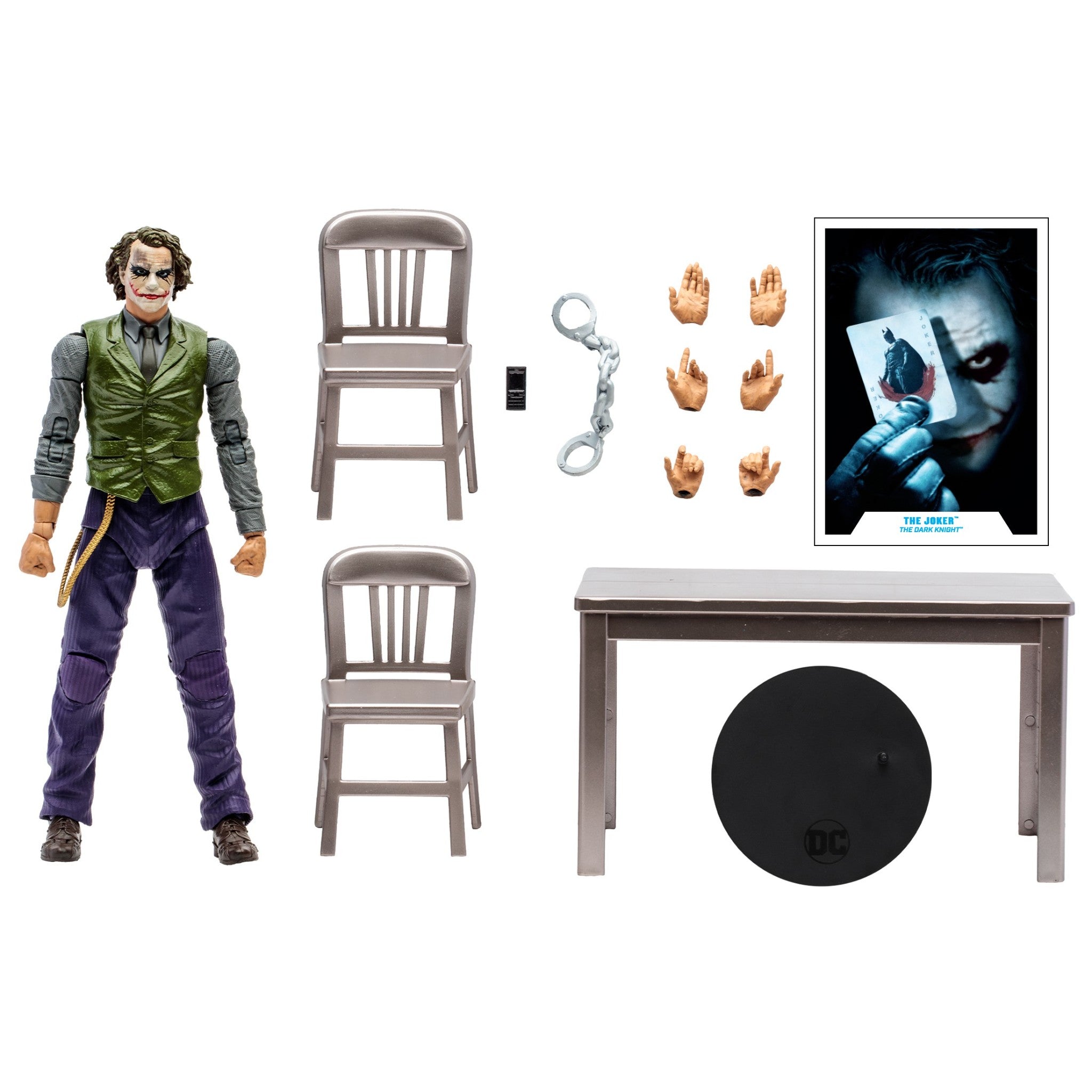 DC Multiverse Dark Knight Joker Interrogation Room Gold Label - McFarlane Toys