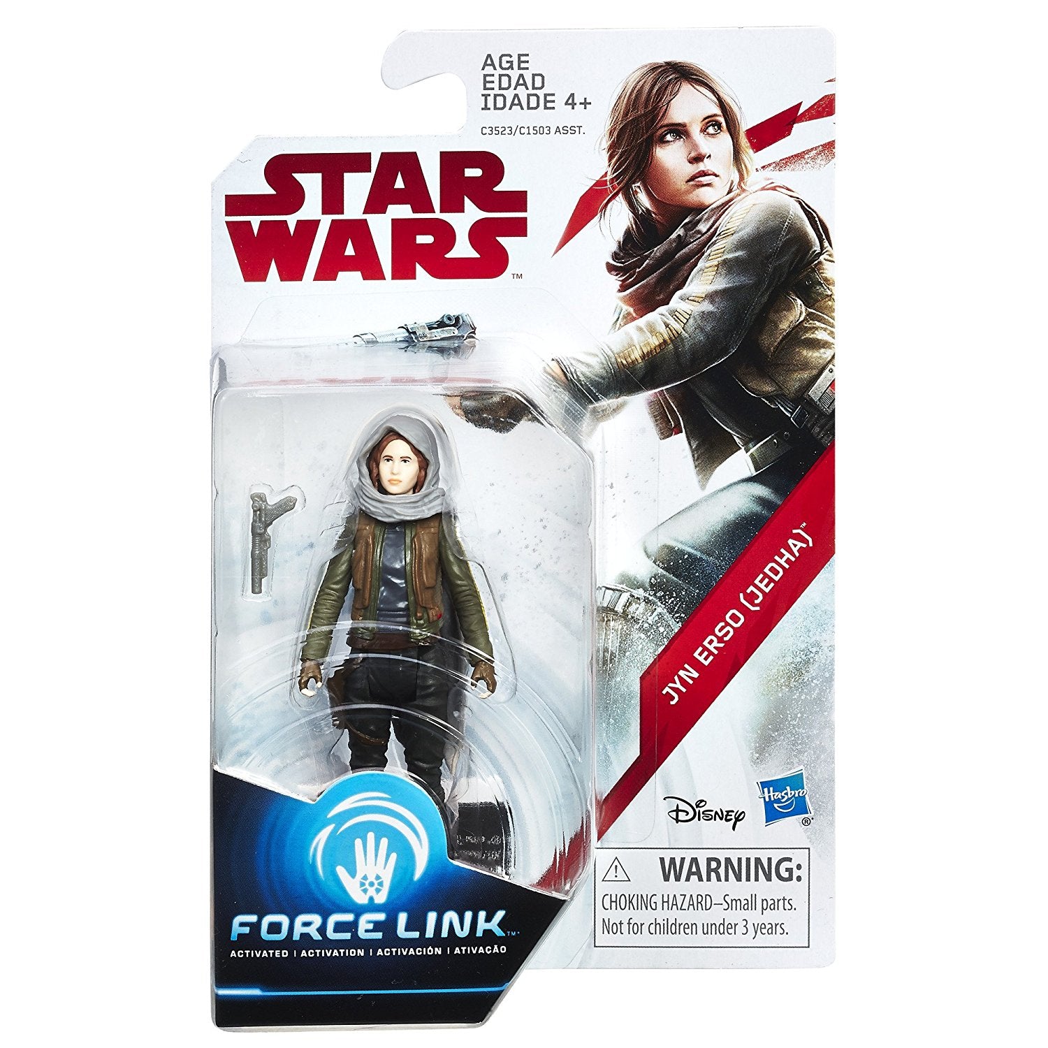 Star Wars Last Jedi Force Link 3.75" Jyn Erso Jedha