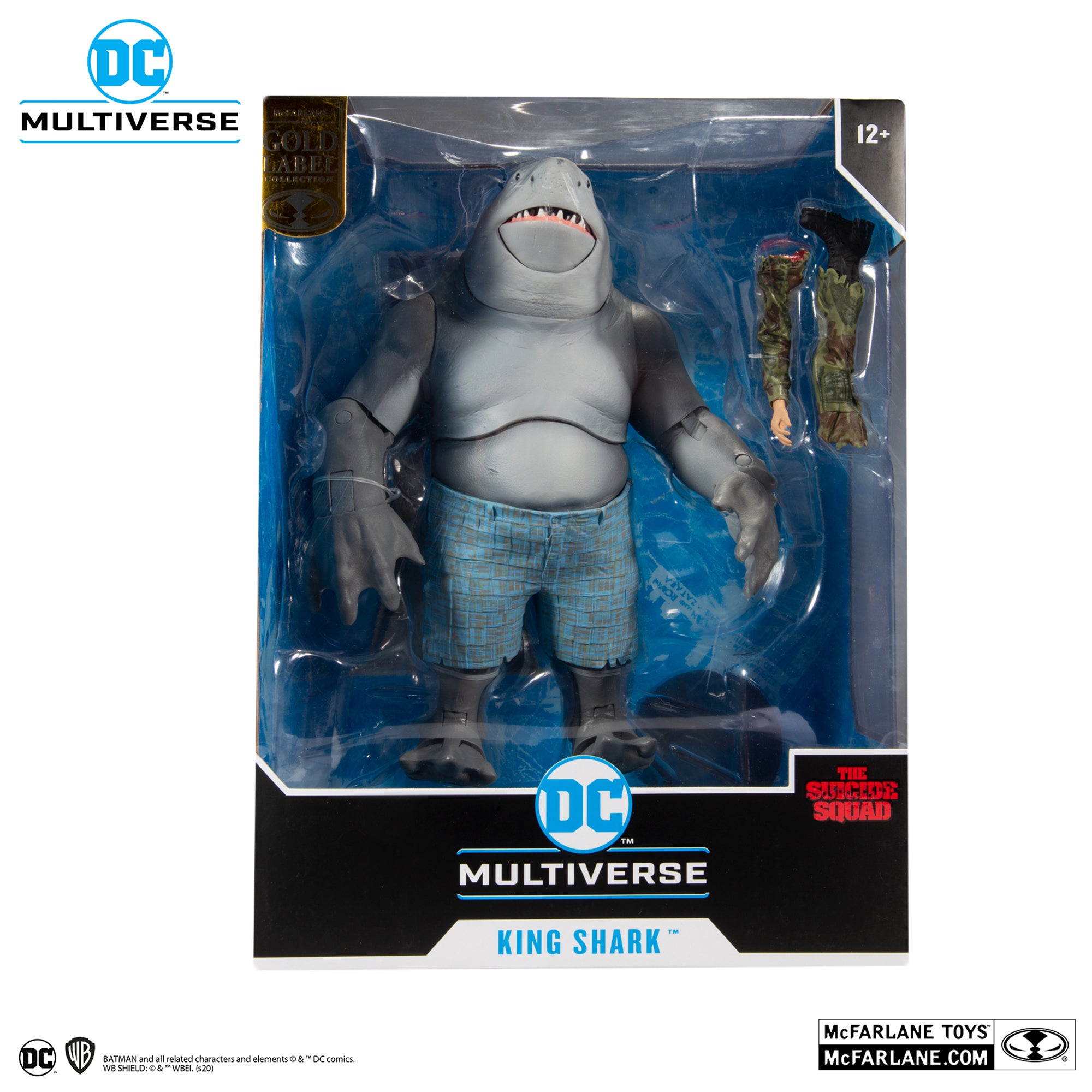 DC Multiverse Suicide Squad King Shark Gold Edition Megafig - McFarlane Toys-2
