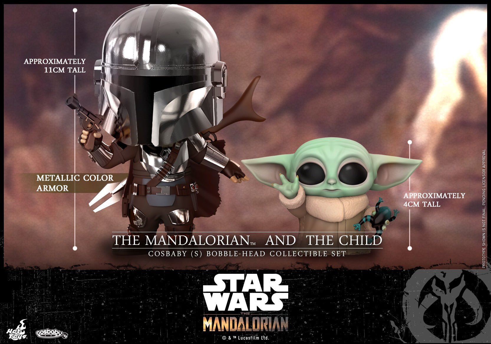 Star Wars The Mandalorian Cosbaby - The Mandalorian and Child