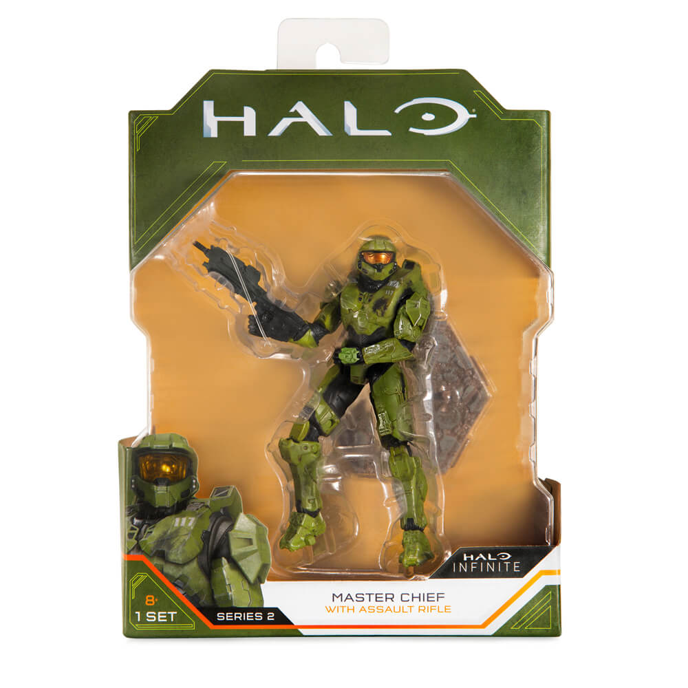 Halo Infinite Master Chief with Assault Rifle 4" Core Action Figure - Series 2