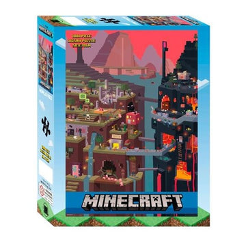 Minecraft World Red Jigsaw Puzzle 1000 pieces