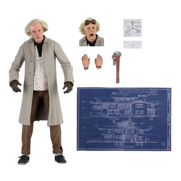 Back to the Future Ultimate Doc Brown 1955 7" Figure - NECA