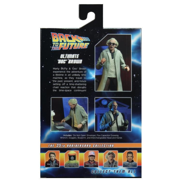 Back to the Future Ultimate Doc Brown 1955 7" Figure - NECA