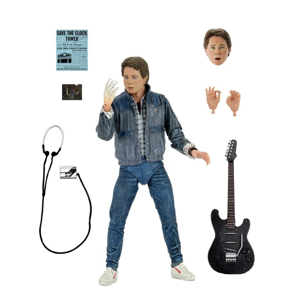 Back to the Future Ultimate Marty McFly 85 Audition 7" Figure - NECA