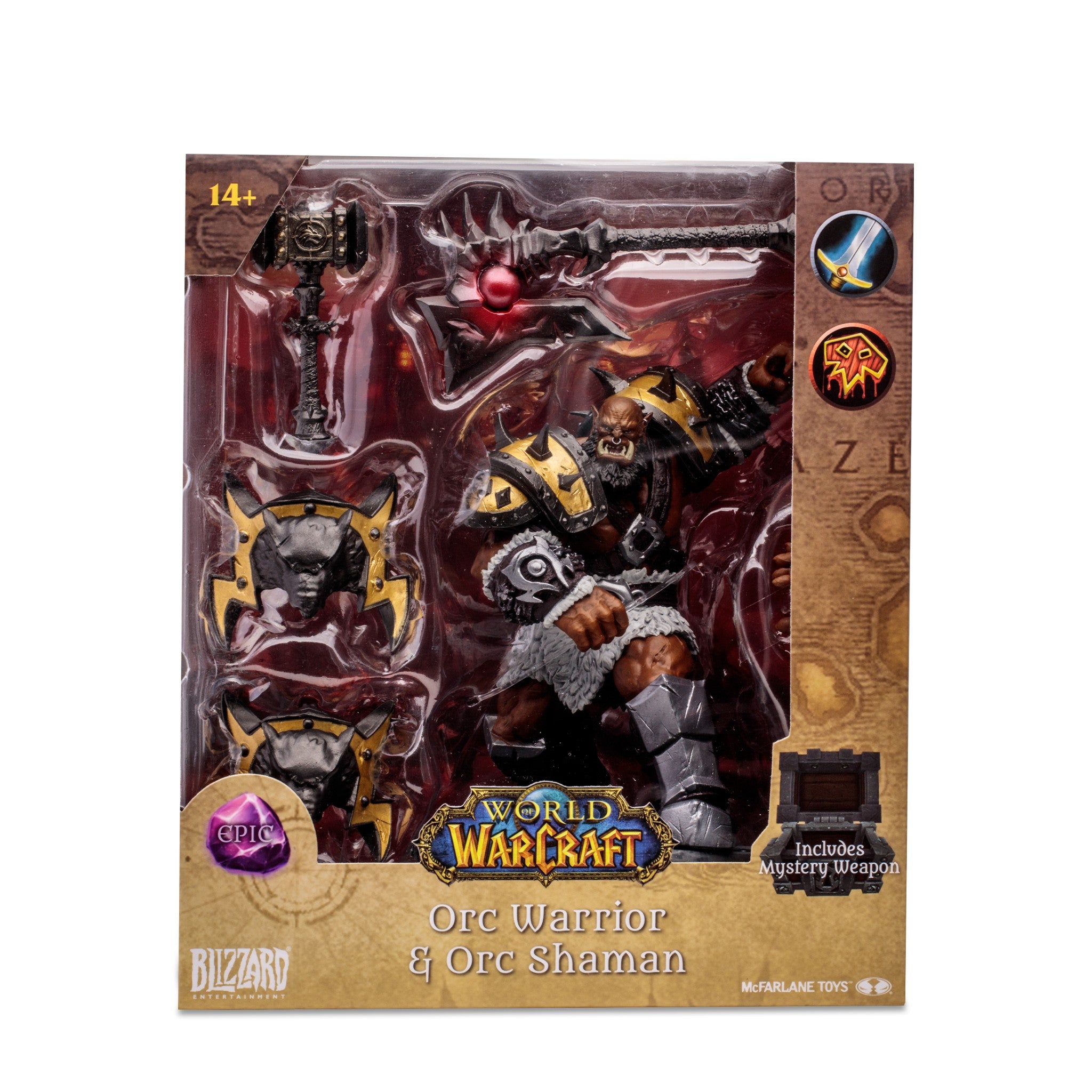 World of Warcraft Orc Warrior Shaman 7" Epic Figure - McFarlane Toys-3