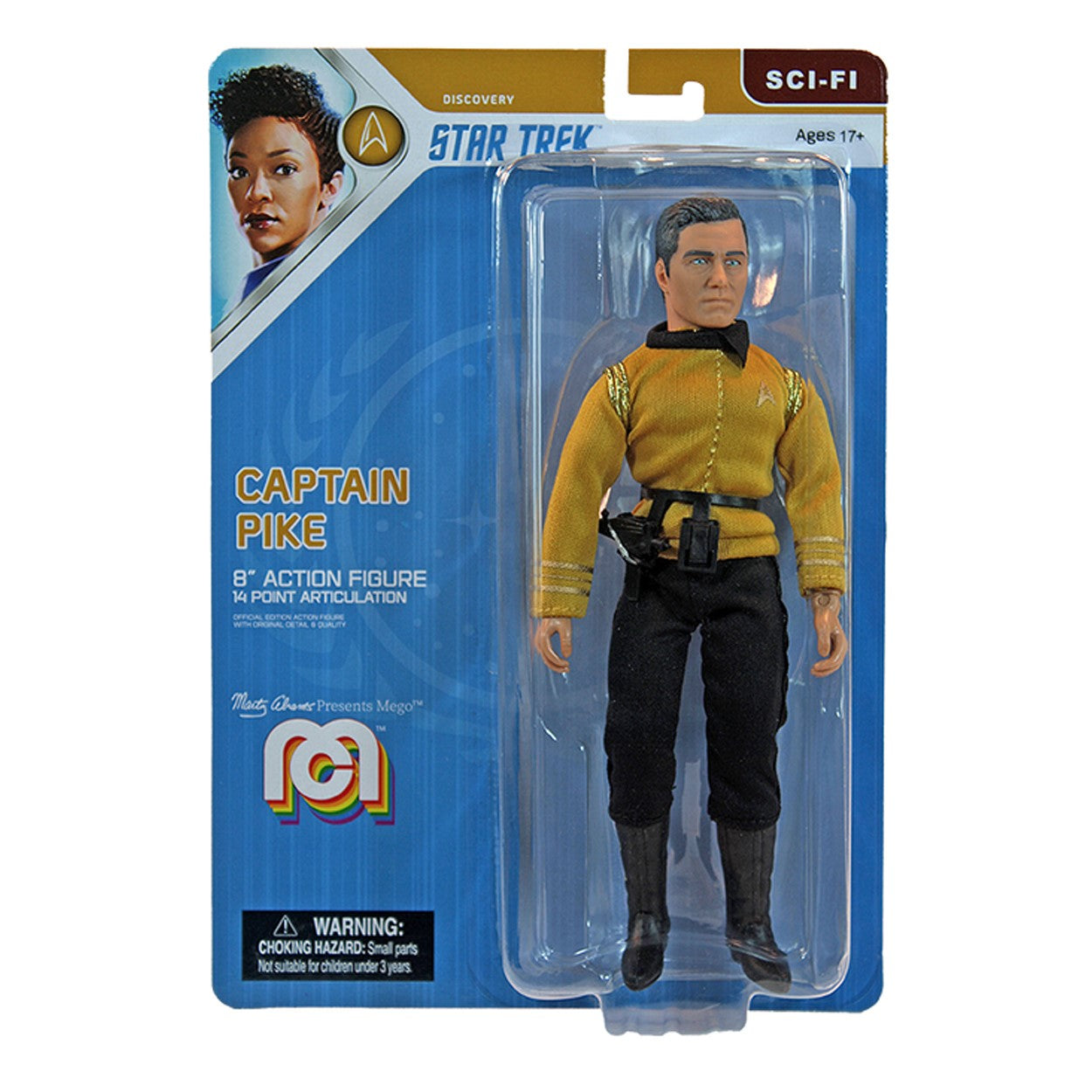 Star Trek Discovery Captain Pike 8" Action Figure - Mego