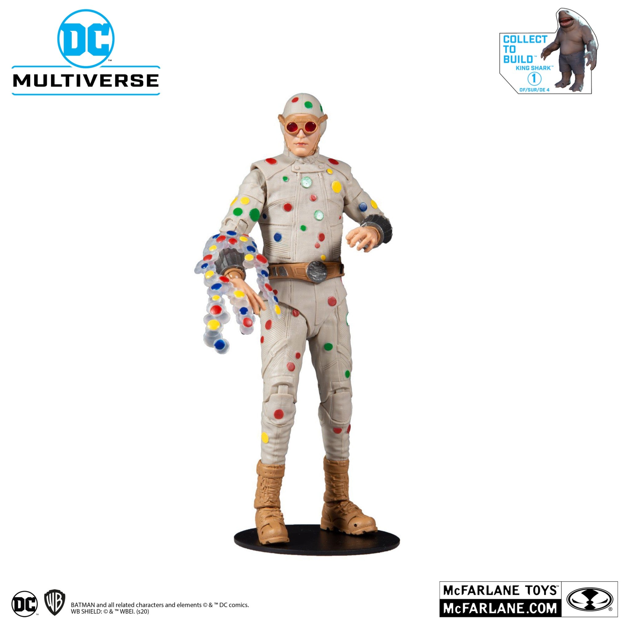 DC Multiverse Suicide Squad Polka Dot Man BAF King Shark - McFarlane Toys