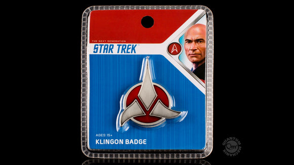 Star Trek Klingon Emblem Badge - by Quantum Mechanix