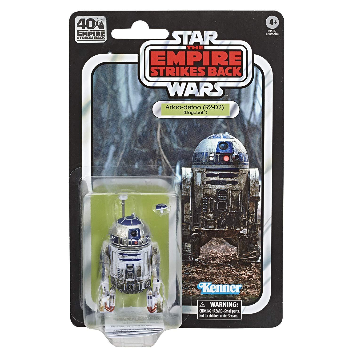 Star Wars 40th Anniversary Empire Strikes Back Black 6" Series R2-D2 Dagobah