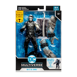 DC Multiverse Arkham City Ra's Al Ghul BAF Solomon Grundy Gold Label B&W