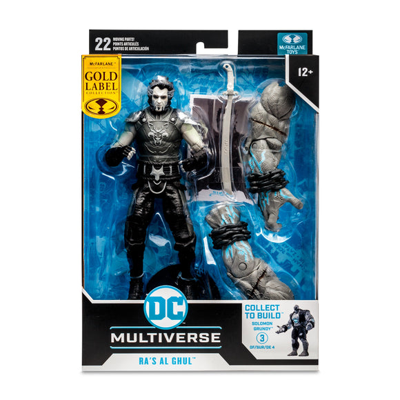 DC Multiverse Arkham City Ra's Al Ghul BAF Solomon Grundy Gold Label B&W