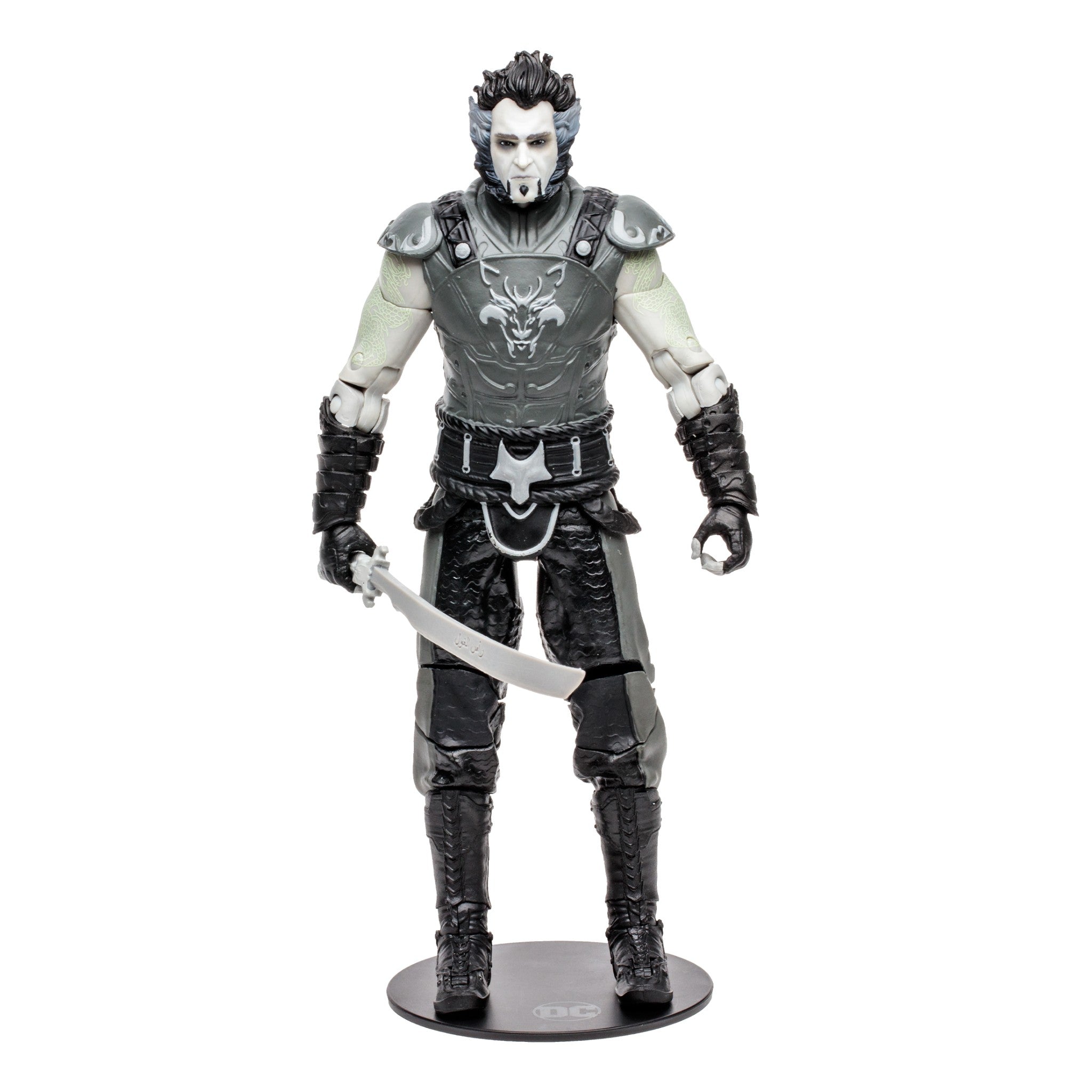 DC Multiverse Arkham City Ra's Al Ghul BAF Solomon Grundy Gold Label B&W