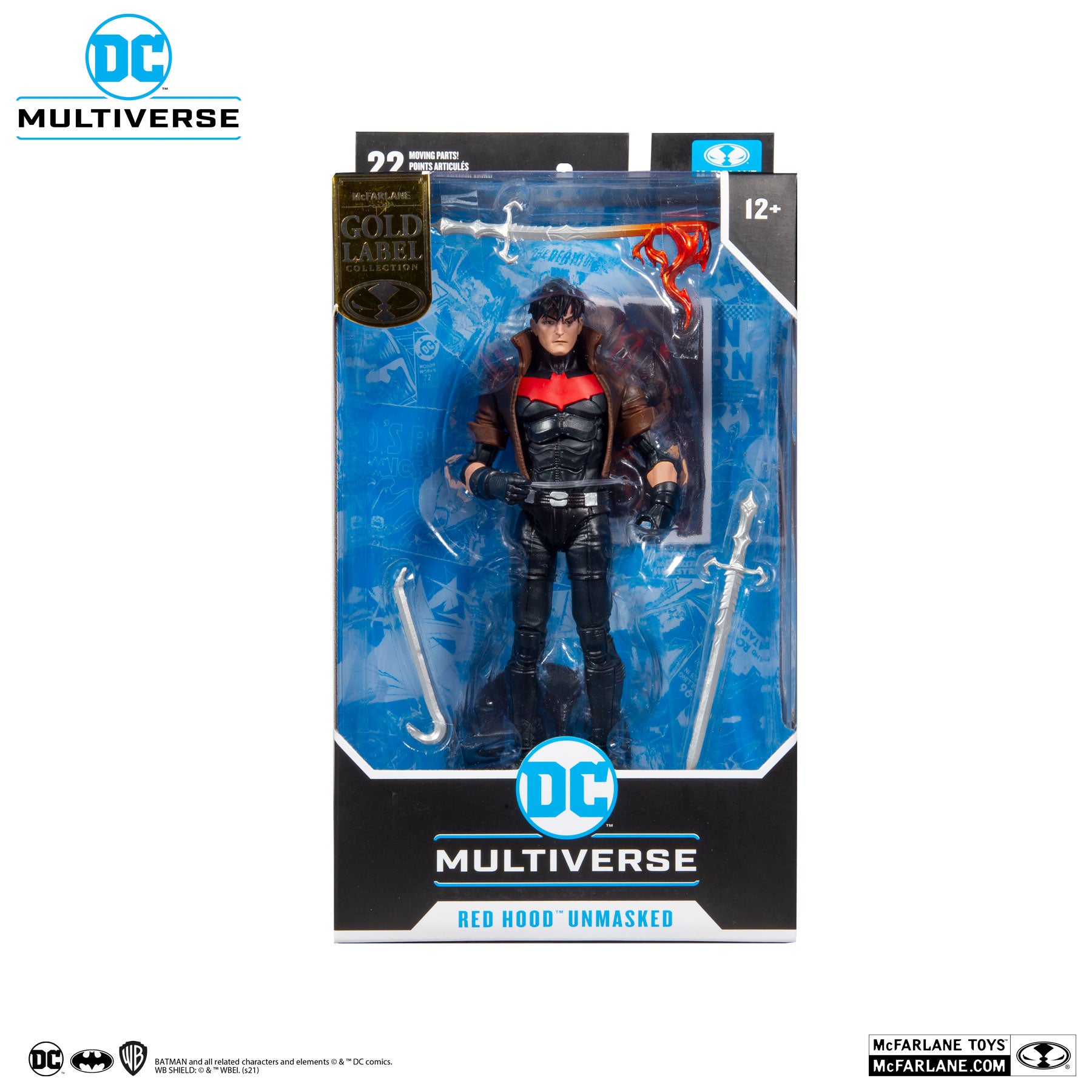 DC Multiverse New 52 Red Hood Unmasked Gold Label - McFarlane Toys