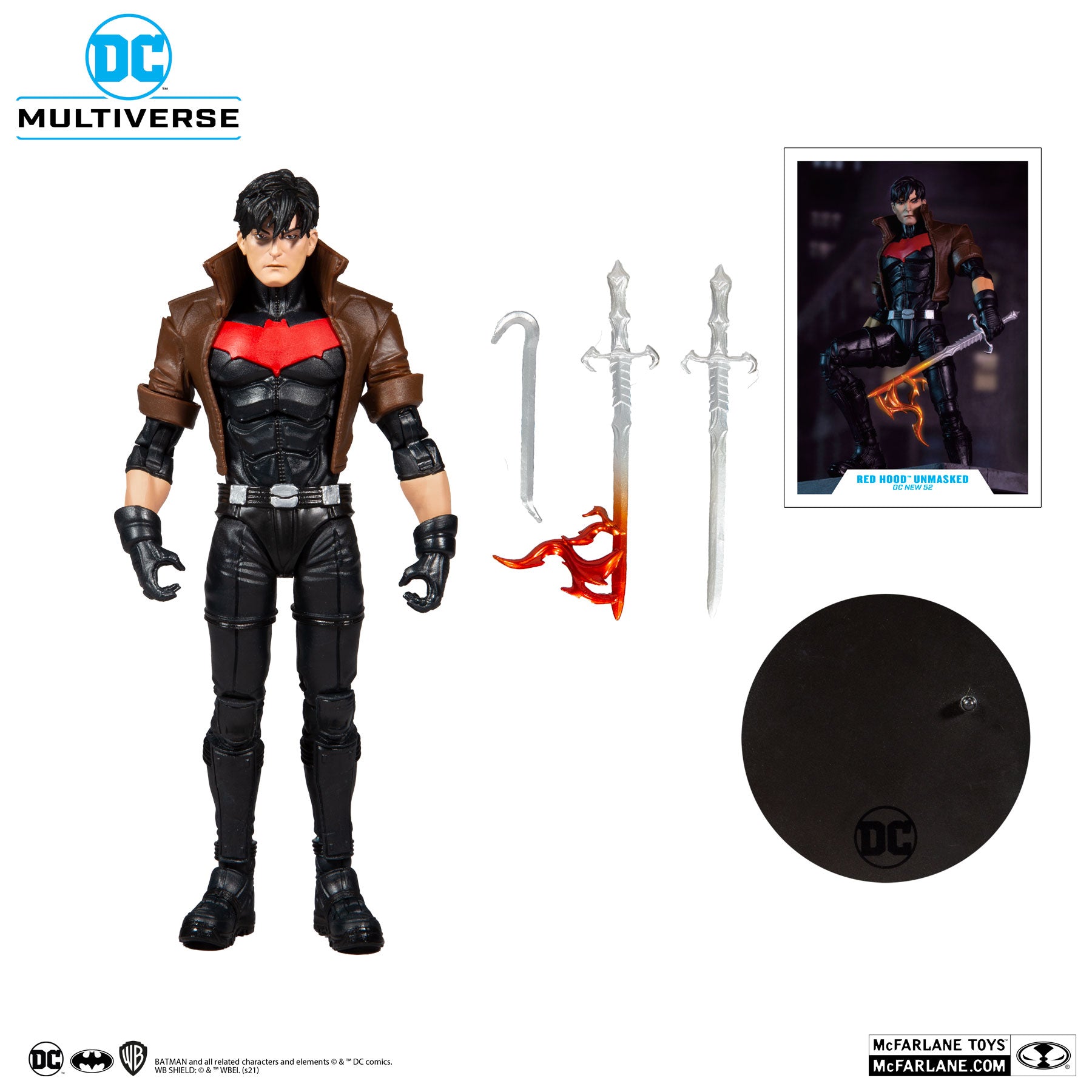 DC Multiverse New 52 Red Hood Unmasked Gold Label - McFarlane Toys